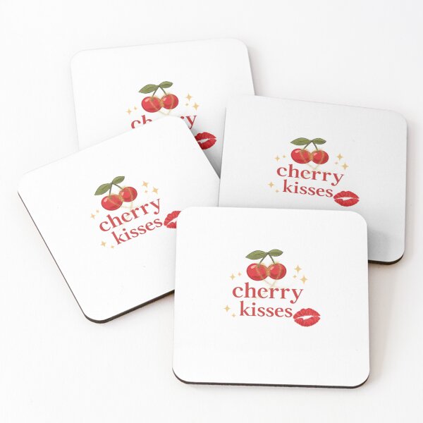 Item preview, Cherry Kisses Aesthetic Sticker | Coquette Cherry Girl Cute Pink Design designed and sold by AeraArts.