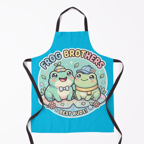 Item preview, Frog Brothers – Cute Cartoon Frog Friendship Adventure Design Pastel designed and sold by ArtsyExplorer.