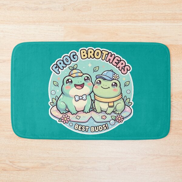 Item preview, Frog Brothers – Cute Cartoon Frog Friendship Adventure Design Pastel designed and sold by ArtsyExplorer.
