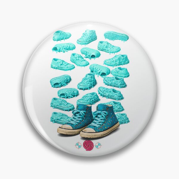 Item preview,  Sneakers in turquoise paint designed and sold by m-yoga-store.