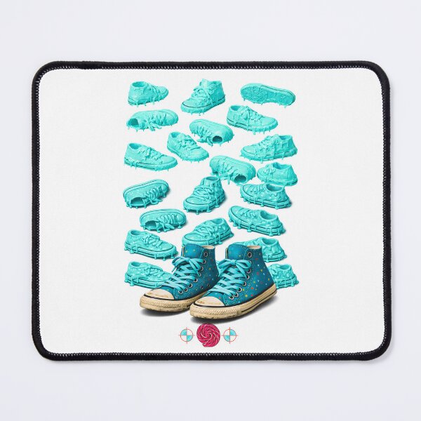 Item preview,  Sneakers in turquoise paint designed and sold by m-yoga-store.