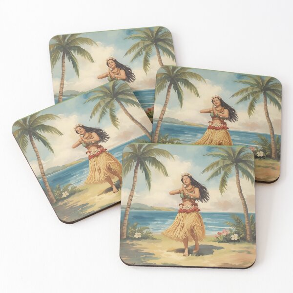 Item preview, Hawaiian Girl designed and sold by ink about tropical.