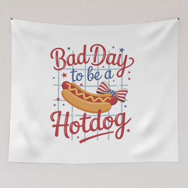 Item preview, 4th of July Independence Day Bad Day to Be A Hotdog designed and sold by TyraYoung.