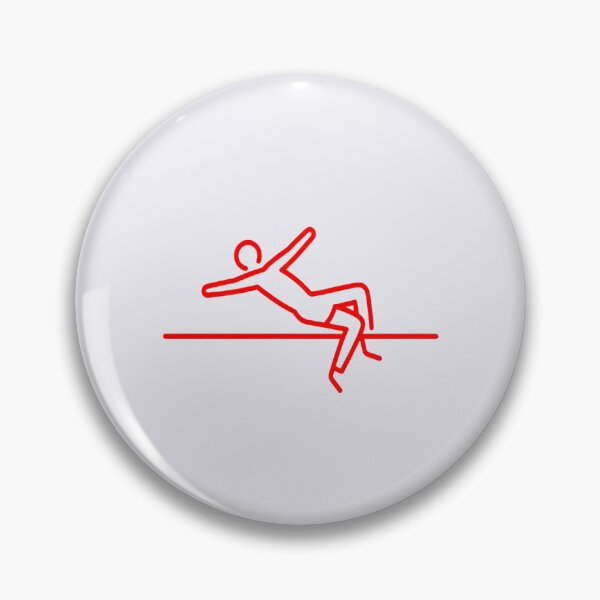 Item preview, High Jump Silhouette Icon – Minimal Track and Field Athlete Graphic designed and sold by zohocreations.
