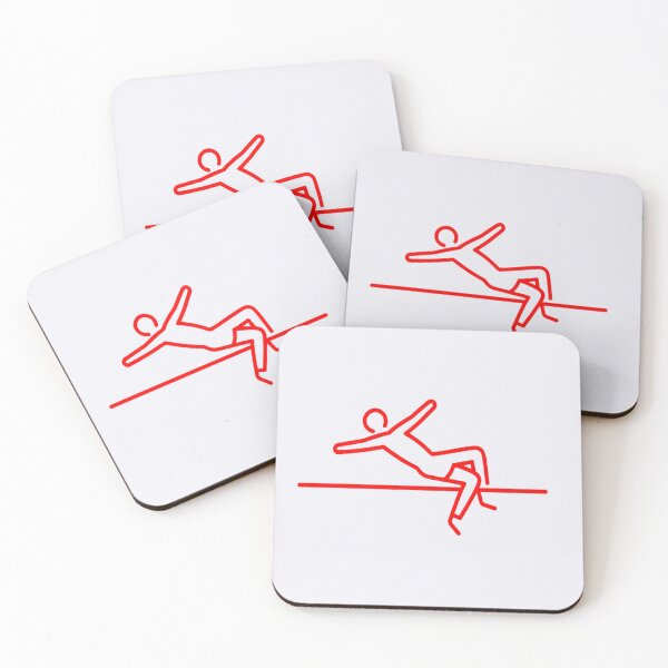 Item preview, High Jump Silhouette Icon – Minimal Track and Field Athlete Graphic designed and sold by zohocreations.