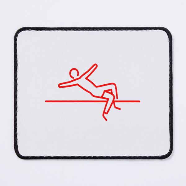 Item preview, High Jump Silhouette Icon – Minimal Track and Field Athlete Graphic designed and sold by zohocreations.