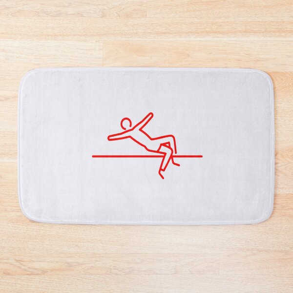 Item preview, High Jump Silhouette Icon – Minimal Track and Field Athlete Graphic designed and sold by zohocreations.