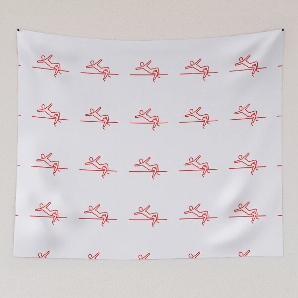 Item preview, High Jump Silhouette Icon – Minimal Track and Field Athlete Graphic designed and sold by zohocreations.