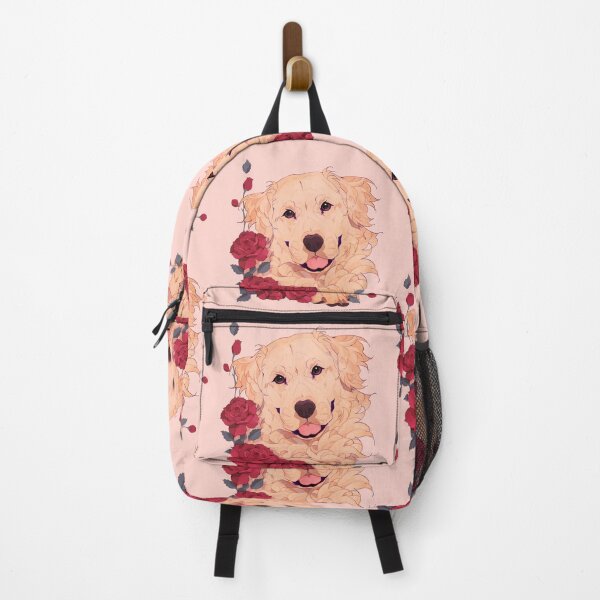 Item preview, Golden retriever with red roses designed and sold by Giulialibard.