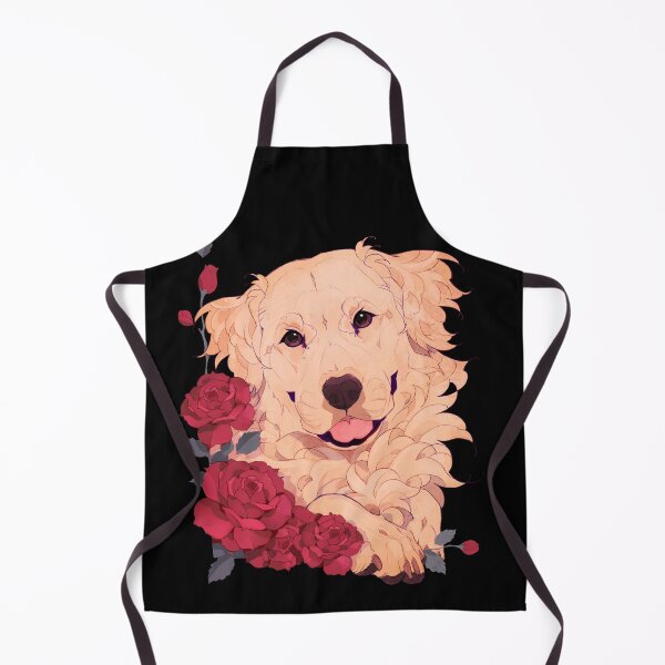 Item preview, Golden retriever with red roses designed and sold by Giulialibard.