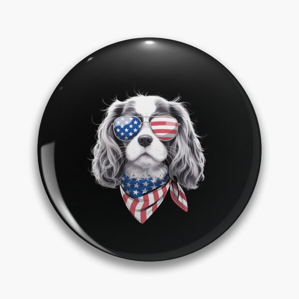 Item preview, 4th of July with Cavalier King Charles Spaniel Dog designed and sold by TyraYoung.
