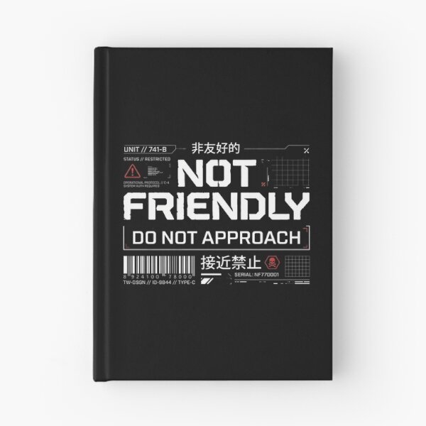 Item preview, Not Friendly Do Not Approach -  Cyberpunk Techwear designed and sold by dudelinart.