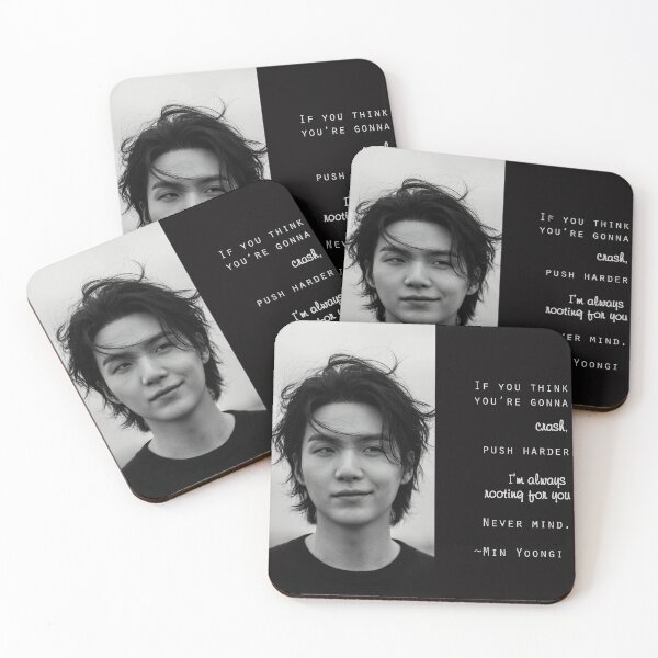 Item preview, Never mind Min Yoongi quote lyrics designed and sold by Lexipinkwood.