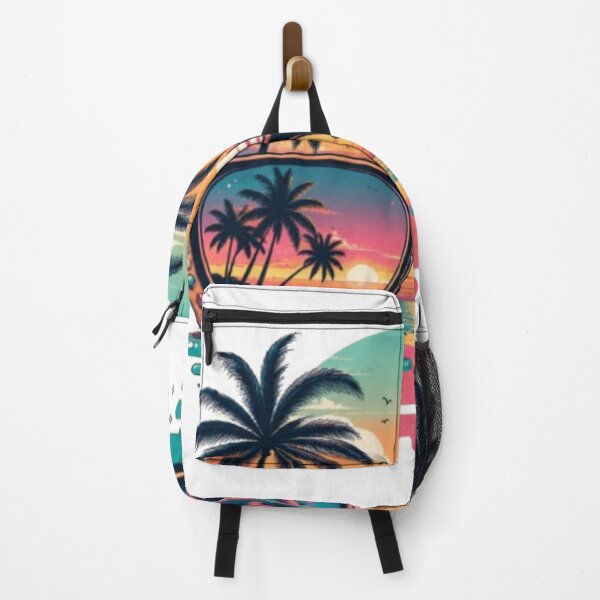 Item preview, “Retro Sunset Sunglasses Beach Vaporwave Aesthetic Palm Tree Design” designed and sold by Kanvasly.