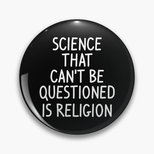 Item preview, Science That Cant Be Questioned Is Religion Funny Sarcasm Gift designed and sold by ScienceCorner.