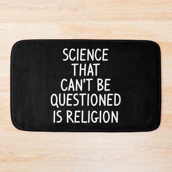 Item preview, Science That Cant Be Questioned Is Religion Funny Sarcasm Gift designed and sold by ScienceCorner.
