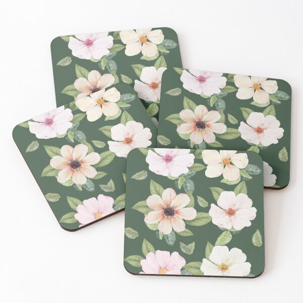 Item preview, Dark Botanical Floral Pattern | Watercolor Wildflower Aesthetic designed and sold by Creativ_Design.