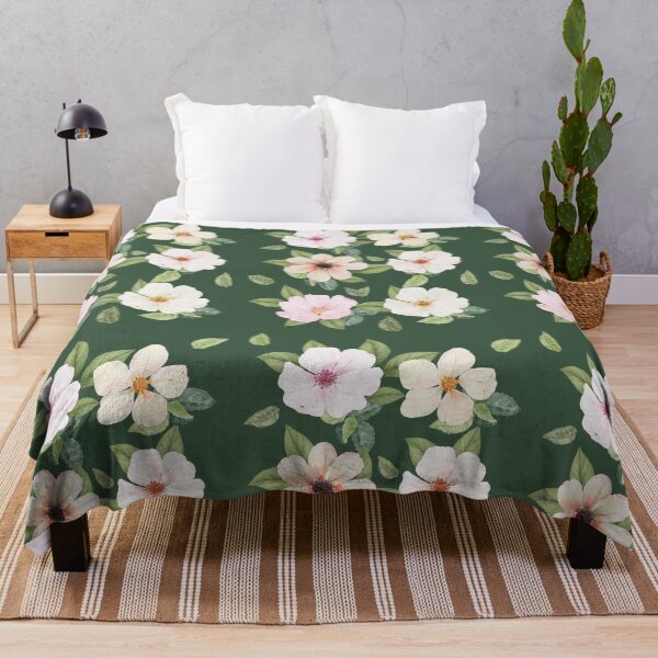 Item preview, Dark Botanical Floral Pattern | Watercolor Wildflower Aesthetic designed and sold by Creativ_Design.