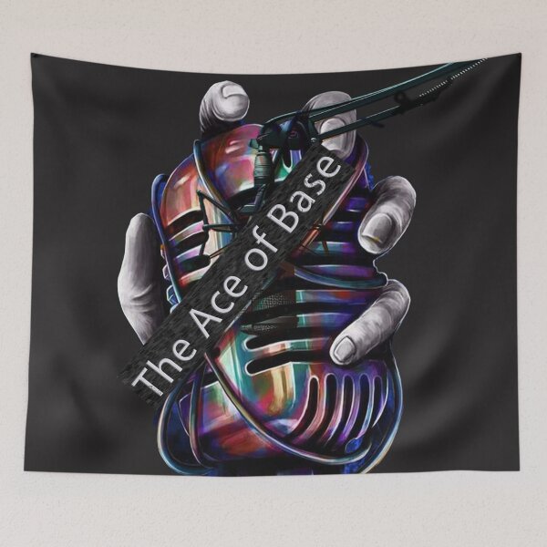 Item preview, The Ace of Base – Neon Retro Microphone Cyberpunk Design designed and sold by ELTECH.