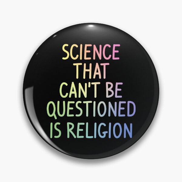 Item preview, Science That Cant Be Questioned Is Religion Funny Sarcasm Gift designed and sold by ScienceCorner.