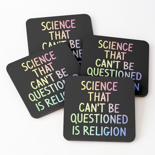 Item preview, Science That Cant Be Questioned Is Religion Funny Sarcasm Gift designed and sold by ScienceCorner.