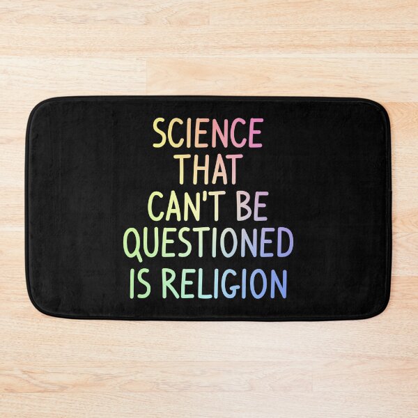 Item preview, Science That Cant Be Questioned Is Religion Funny Sarcasm Gift designed and sold by ScienceCorner.