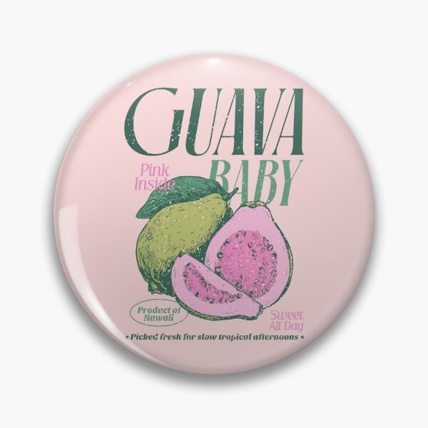 Item preview, Vintage Retro Summer Fruits - Pink Guava Lover Gift designed and sold by JDVNart.