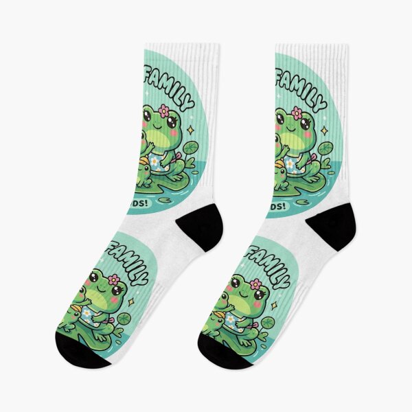 Item preview, Frog Family – Cute Cartoon Frog Adventure & Cozy Nature Design designed and sold by ArtsyExplorer.