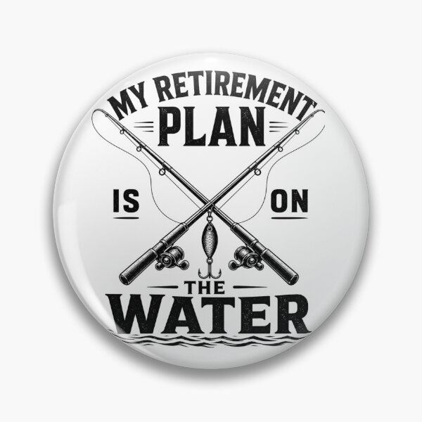 Item preview, My Retirement Plan Is On The Water – Vintage Fishing Rods Retro Angler Tee designed and sold by bazstees54.