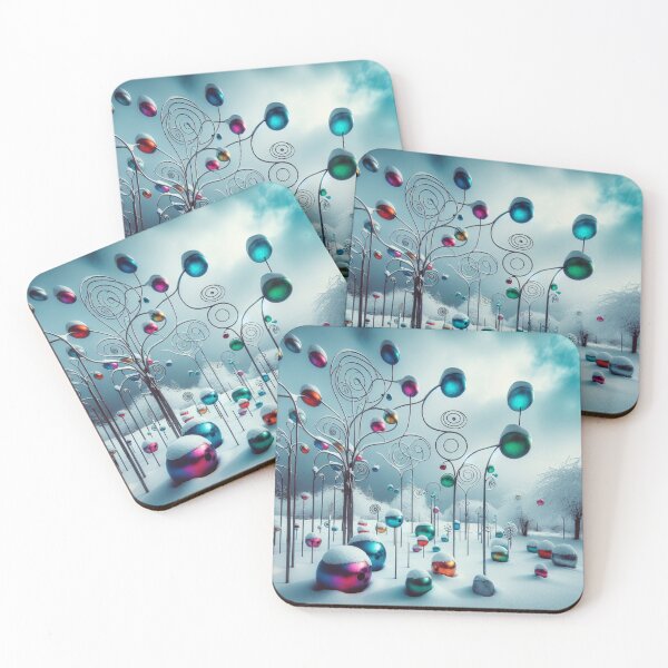 Item preview, Metaobjects in a winter landscape designed and sold by HerbertFlenner.