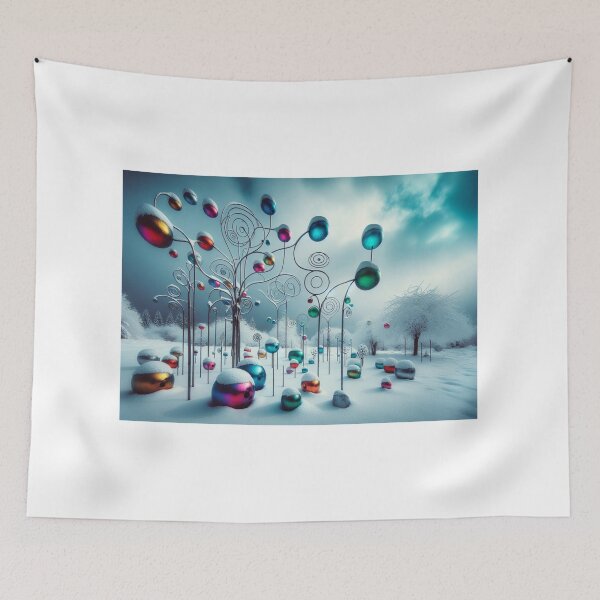 Item preview, Metaobjects in a winter landscape designed and sold by HerbertFlenner.