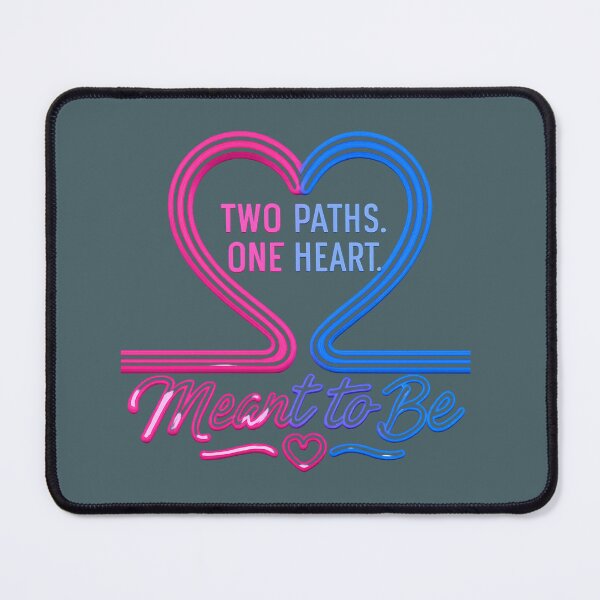 Item preview, Meant To Be – Parallel Hearts Neon Love Design, Soulmate Connection Illustration for Couples designed and sold by JagrDesigns.