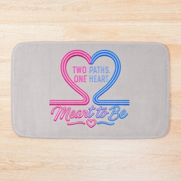 Item preview, Meant To Be – Parallel Hearts Neon Love Design, Soulmate Connection Illustration for Couples designed and sold by JagrDesigns.
