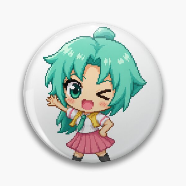 Item preview, Cute pixel art Mion Higurashi from When They Cry (Higurashi no Naku Koro ni) digital illustration designed and sold by sabartgunpla.