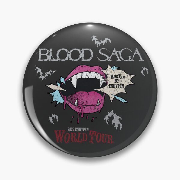 Item preview, ENHYPEN Blood Saga World Tour Vampire Teeth Graphic designed and sold by moamaxshop.