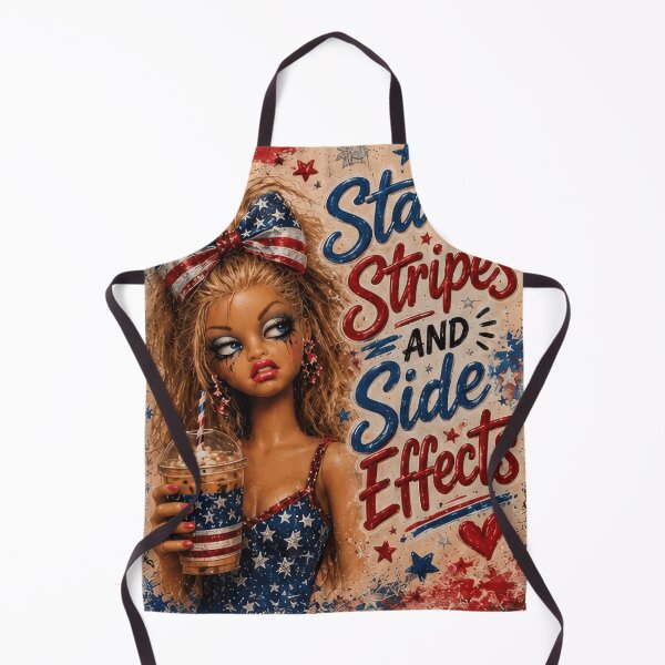 Item preview, Funny 4th Of July Doll Face Stars Stripes And Side Effects - designed and sold by EdificaturasArt.