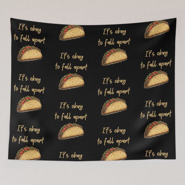 Item preview, Its Okay To Fall Apart Vintage Taco - Mental Health Humor designed and sold by DONT ASK CLUB.