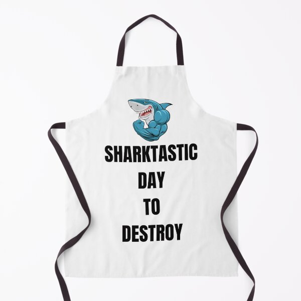 Item preview, SHARKTASTIC DAY TO DESTROY Gym motivation designed and sold by DailyQuestPrint.