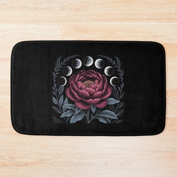 Item preview, Midnight Peony Shirt Dark Floral Moon Gothic Aesthetic Tee designed and sold by maxiprom.