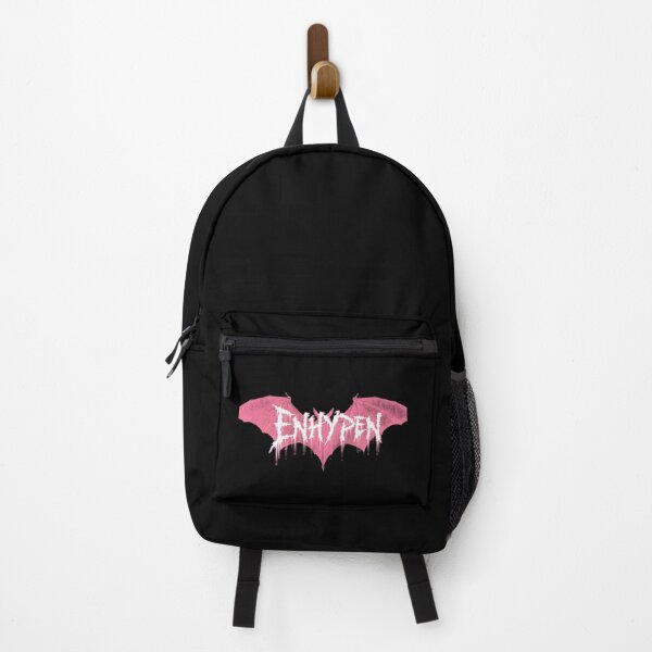 Item preview, ENHYPEN Pink Grunge Bat Gothic Logo designed and sold by moamaxshop.