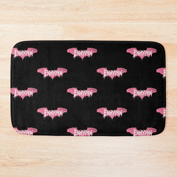 Item preview, ENHYPEN Pink Grunge Bat Gothic Logo designed and sold by moamaxshop.