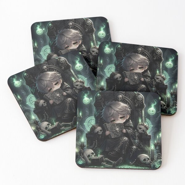 Item preview, Sleepy Necromancer Cozy Crypt Art Print designed and sold by sigmaartstudio.