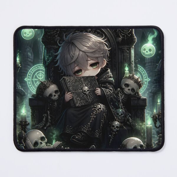 Item preview, Sleepy Necromancer Cozy Crypt Art Print designed and sold by sigmaartstudio.