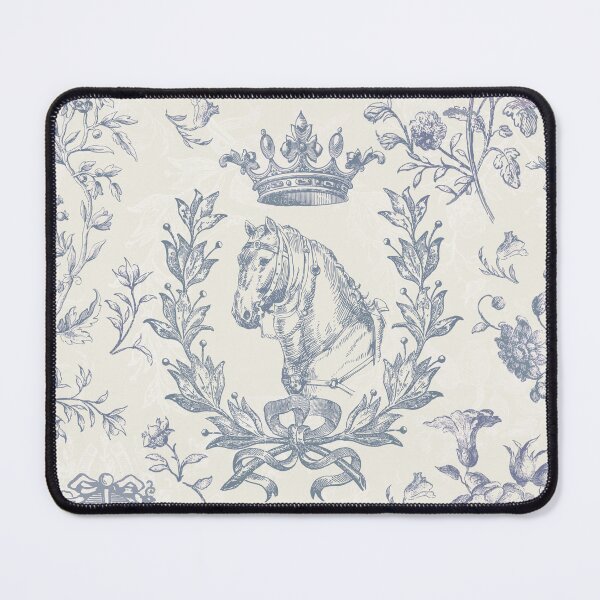 Item preview, Classy Elegant Vintage Blue Horse Equestrian Floral Toile designed and sold by tanjica.