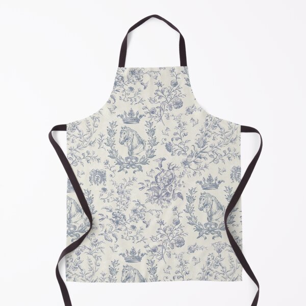 Item preview, Classy Elegant Vintage Blue Horse Equestrian Floral Toile designed and sold by tanjica.