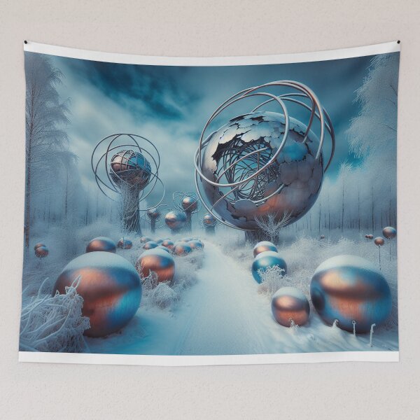 Item preview, Spheres in a winter landscape designed and sold by HerbertFlenner.