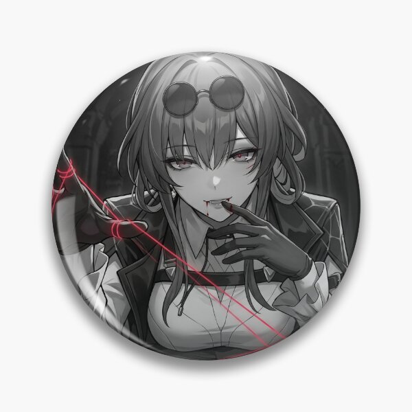 Item preview, Kafka // Honkai: Star Rail Illustration - Monochrome Gothic Vampire Mommy Anime Art designed and sold by Astraphyllia.