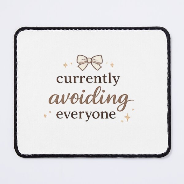 Item preview, Currently Avoiding Everyone | Introvert Aesthetic Minimal Quote Design designed and sold by AeraArts.