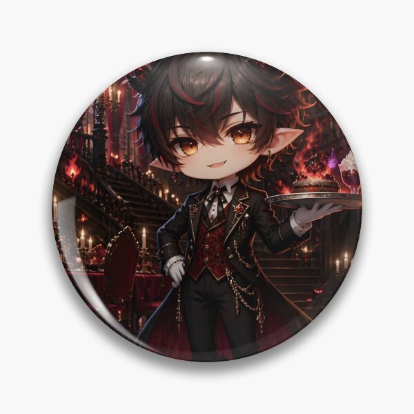 Item preview, CuteDemon Butler Victorian Gothic Art Print designed and sold by sigmaartstudio.