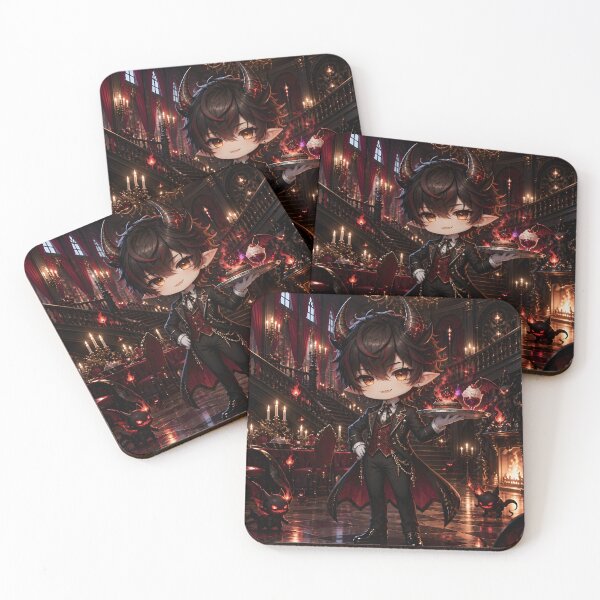 Item preview, CuteDemon Butler Victorian Gothic Art Print designed and sold by sigmaartstudio.